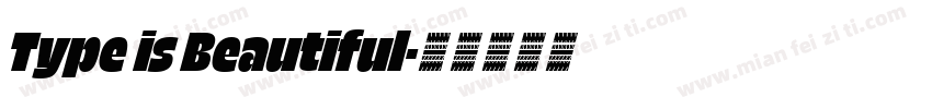 Type is Beautiful字体转换